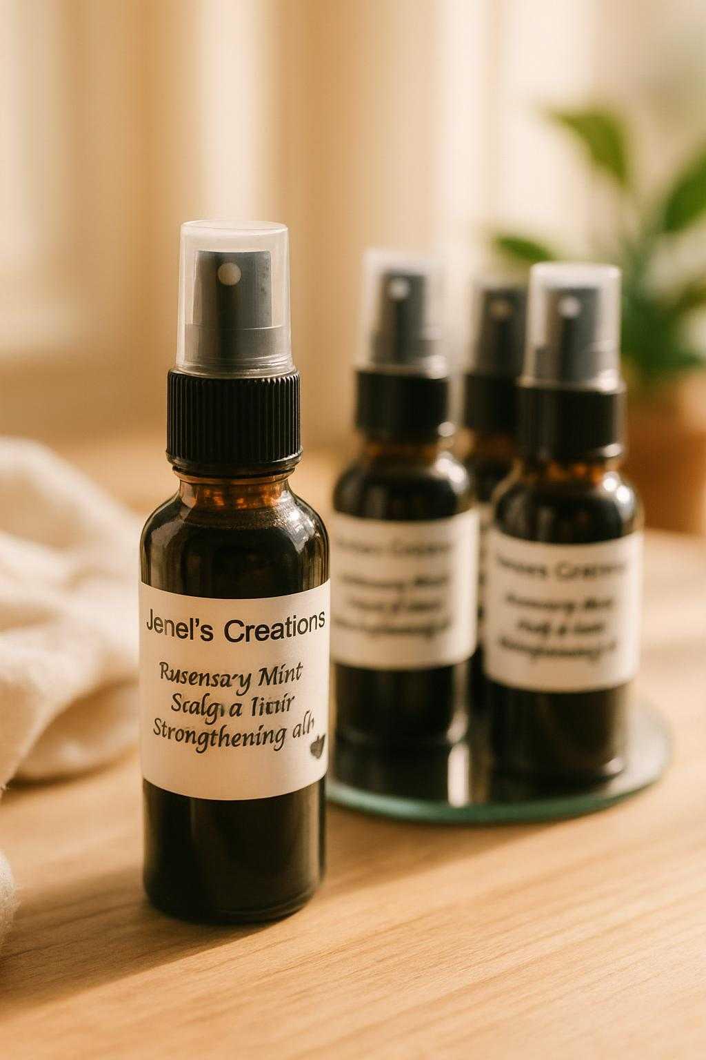 All Natural Rosemary and Mint Hair and Scalp  strengthening oil