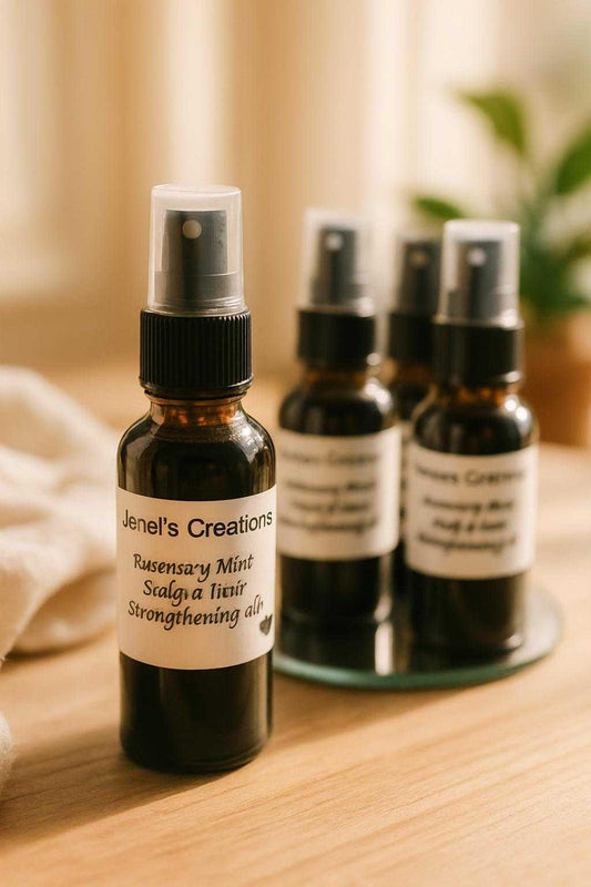 All Natural Rosemary and Mint Hair and Scalp  strengthening oil